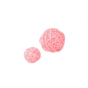 【マテリアル】全品30%OFFカラフルラタンボール　Ｄ－７６Ｍ  6コイリ ピンク ＜1袋入り＞